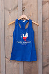 Blue Rusty Rooster Tank Top